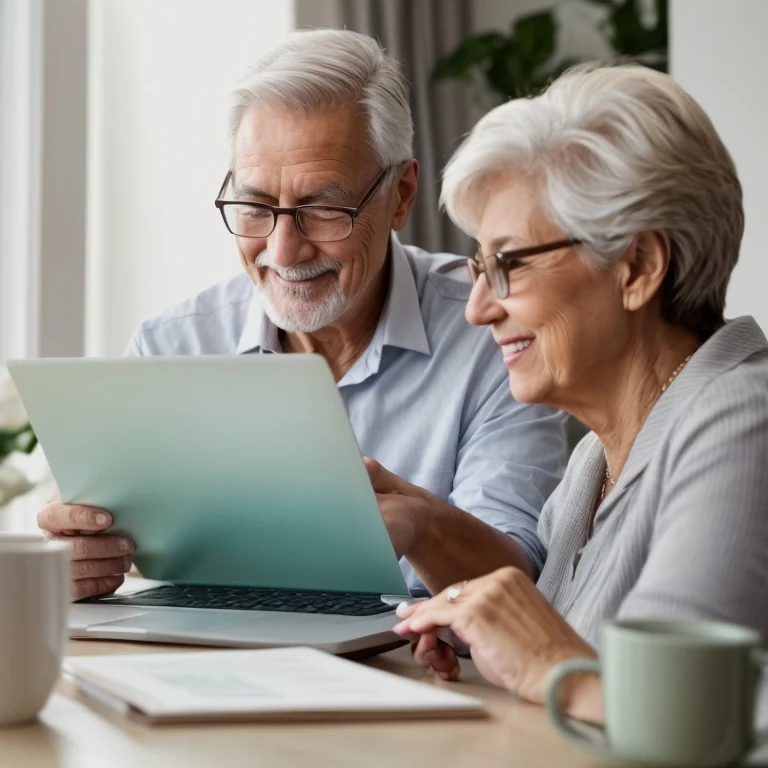 Pensionato che utilizza il servizio Serento